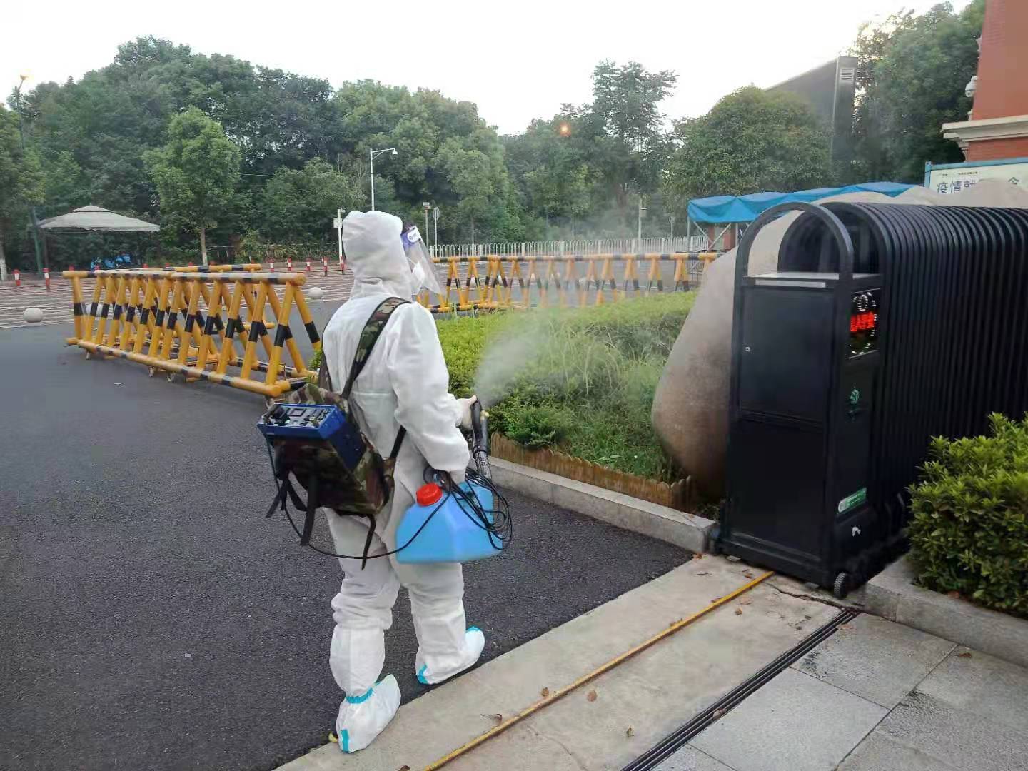 消毒防疫施工现场