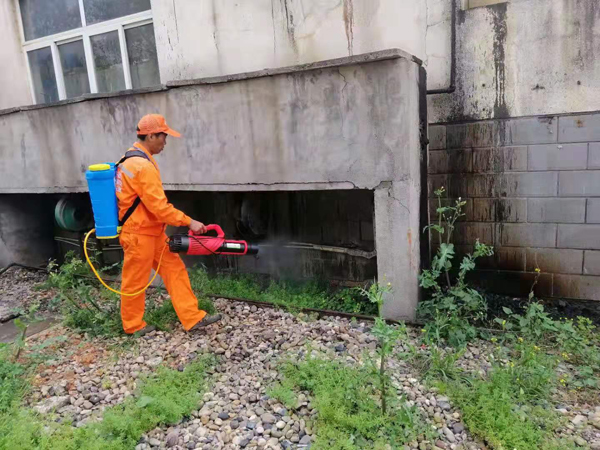 白蚁防治施工现场